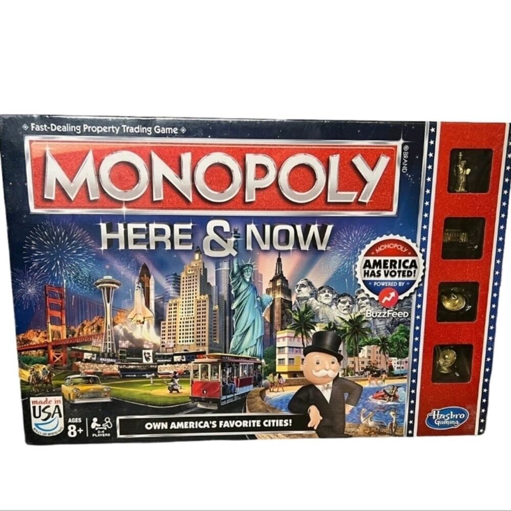 Hasbro Monopoly Here & Now Game - Red and Blue Edition NEW SEALED